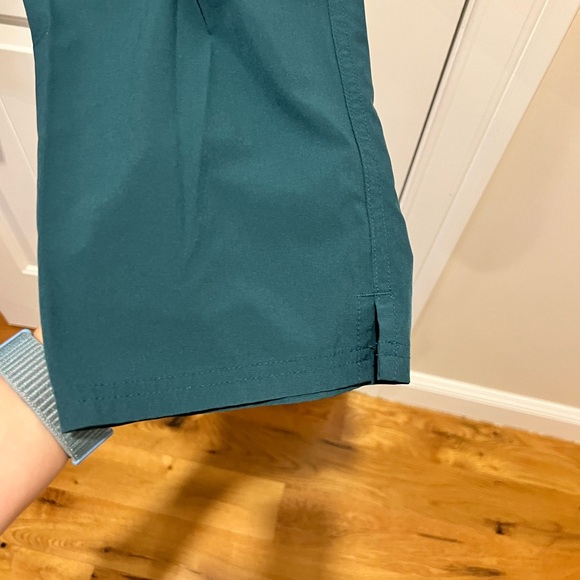 Figs Straight Leg Teal Scrub Pants - Picture 3 of 5